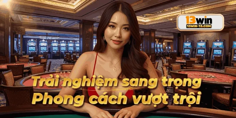 Hình ảnh giao diện website trực quan khi giới thiệu 13win